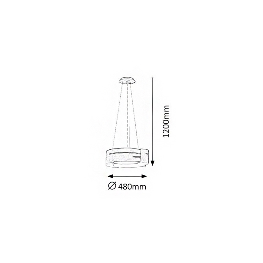 Rabalux 2245 - Sietynas BERBERA 3xE27/60W/230V bukas
