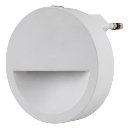 Rabalux - LED Naktinė lemputė su prieblandos jutikliu LED/0,5W/230V 3000K diametras 65 mm