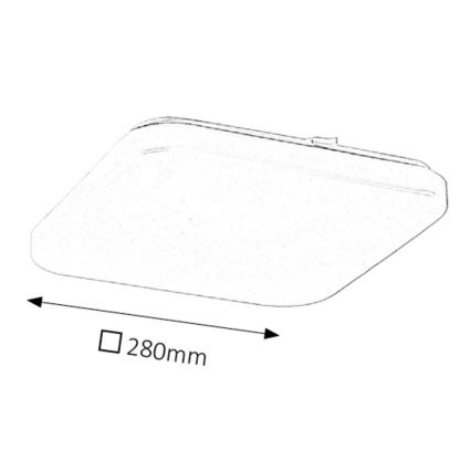 Rabalux - LED lubinis šviestuvas LED/20W/230V 28x28 cm