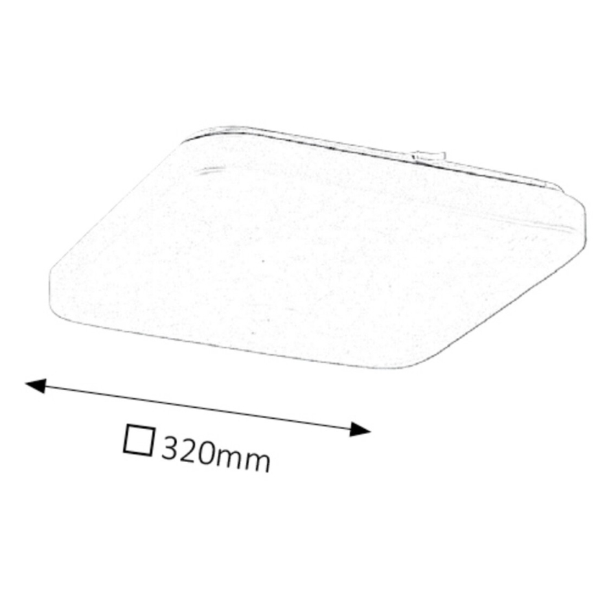 Rabalux - LED lubinis šviestuvas 1xLED/32W/230V 32x32 cm
