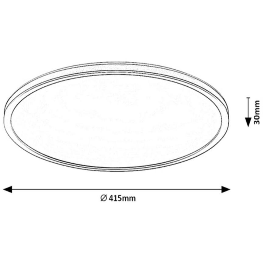 Rabalux - LED RGB dimeriuojamas lubų šviestuvas LED/22W/230V Wi‑Fi Tuya su nuotoliniu pulteliu, skersmuo 41,5 cm