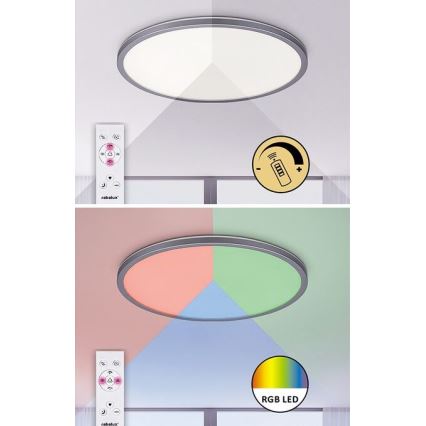 Rabalux - LED RGB pritemdomas lubinis šviestuvas LED/22W/230V Wi-Fi + nuotolinio valdymo pultas