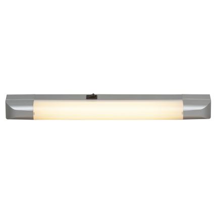 Rabalux - LED apšvietimas po virtuvės spintele BAND LIGHT 1xG13/10W/230V 39,5 cm sidabras