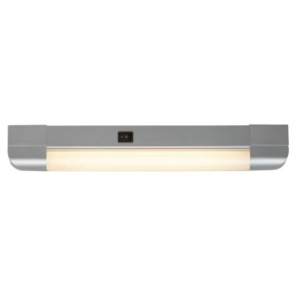 Rabalux - LED apšvietimas po virtuvės spintele BAND LIGHT 1xG13/10W/230V 39,5 cm sidabras