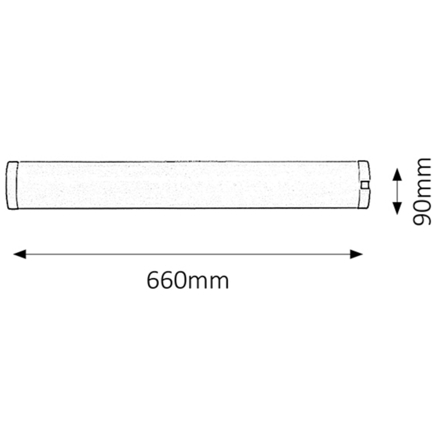 Rabalux - LED apšvietimas po virtuvės spintele 1xG13/18W/230V 66 cm