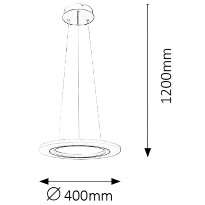 Rabalux 2428 - LED sietynas ADRIENNE LED/20W/230V sidabras