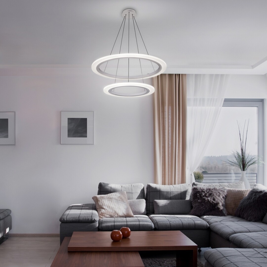 Rabalux 2429 - LED sietynas ADRIENNE LED/62W/230V sidabras