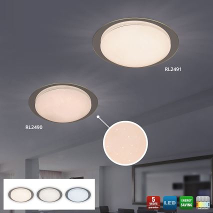 Rabalux 2491 - Lubinis LED šviestuvas MINNEAPOLIS LED/18W/230V