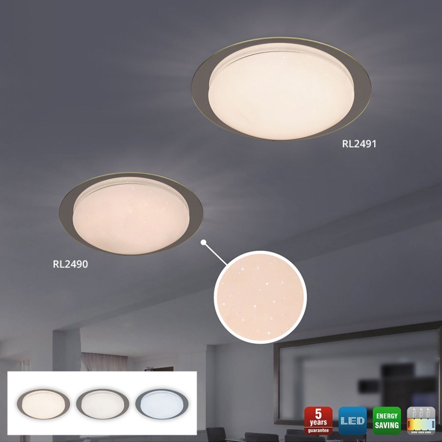 Rabalux 2491 - Lubinis LED šviestuvas MINNEAPOLIS LED/18W/230V