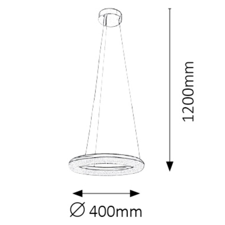 Rabalux 2565 - Pritemdomas LED sietynas GEORGINA LED/24W/230V