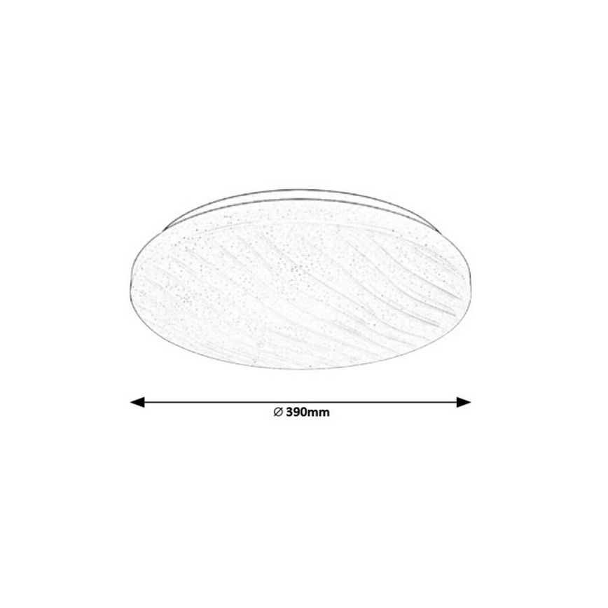 Rabalux 2675 - Pritemdomas lubinis LED šviestuvas MILENA LED/24W/230V