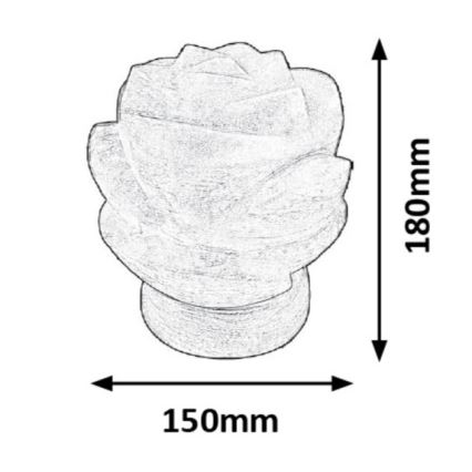 Rabalux - Druskos lempa 1xE14/15W/230V akacija 3,5 kg