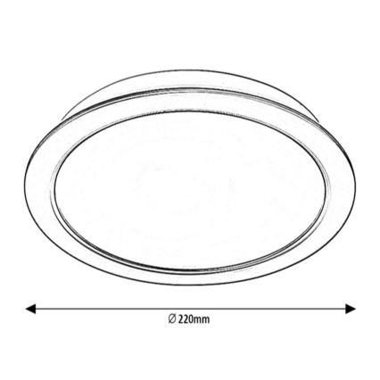 Rabalux - LED Įleidžiamas šviestuvas LED/24W/230V d. 22 cm