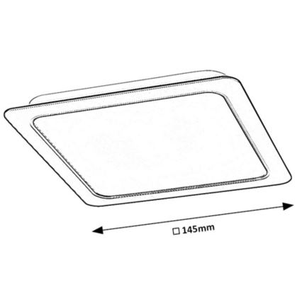 Rabalux - LED įleidžiamas lubinis šviestuvas LED/12W/230V 14,5x14,5 cm