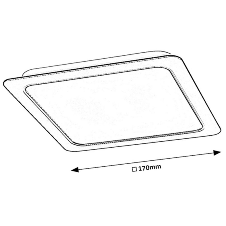Rabalux  LED Įleidžiamas šviestuvas LED/17W/230V 17 cm