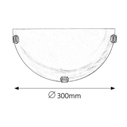 Rabalux - Sieninis šviestuvas 1xE27/60W/230V alabastrinis stiklas