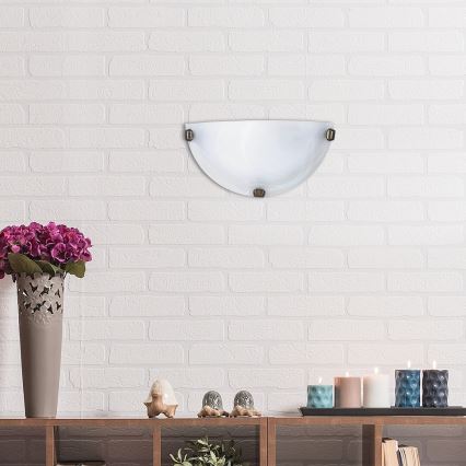 Rabalux - Sieninis šviestuvas 1xE27/60W/230V alabastrinis stiklas