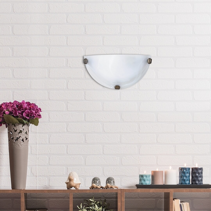 Rabalux - Sieninis šviestuvas 1xE27/60W/230V alabastrinis stiklas