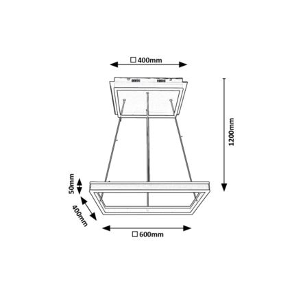 Rabalux - LED Pakabinamas sietynas LED/60W/230V