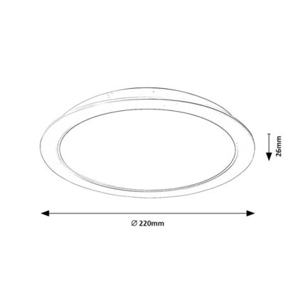 Rabalux - LED Įleidžiamas šviestuvas LED/24W/230V d. 22 cm