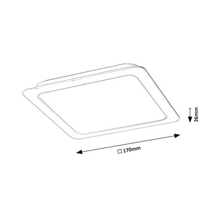 Rabalux - LED įleidžiamas lubinis šviestuvas LED/18W/230V 17x17 cm