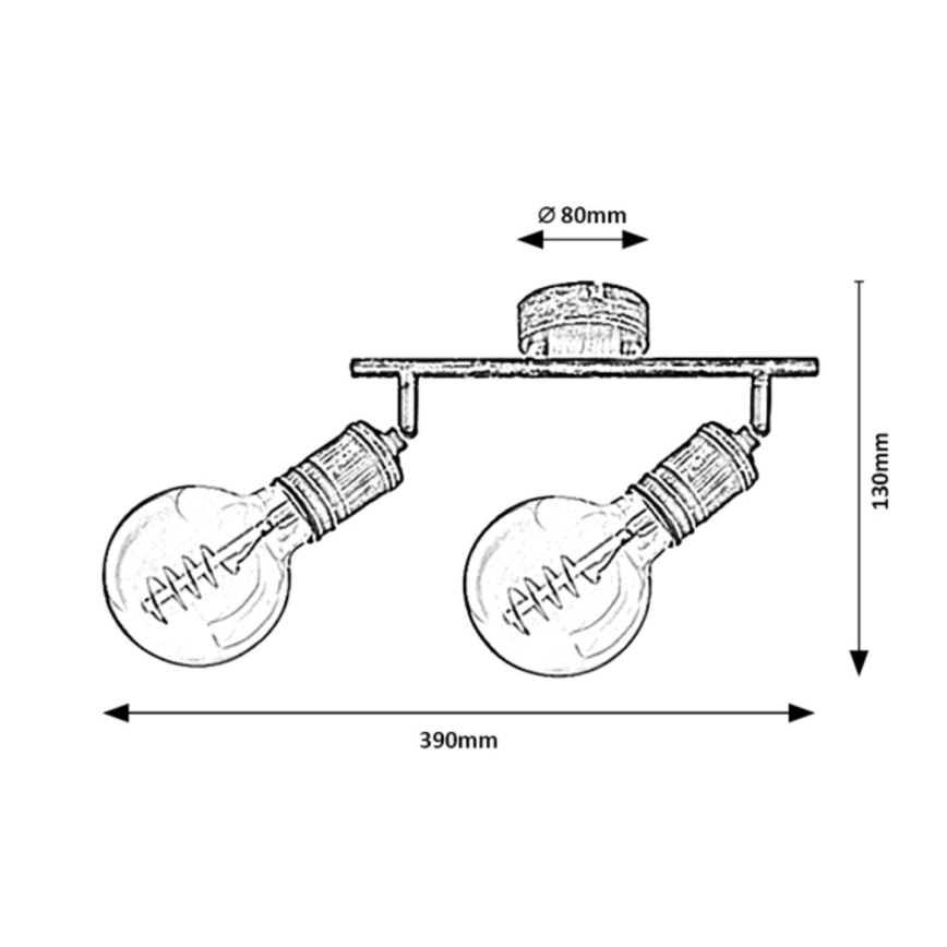 Rabalux - Akcentinis šviestuvas 2xE27/25W/230V
