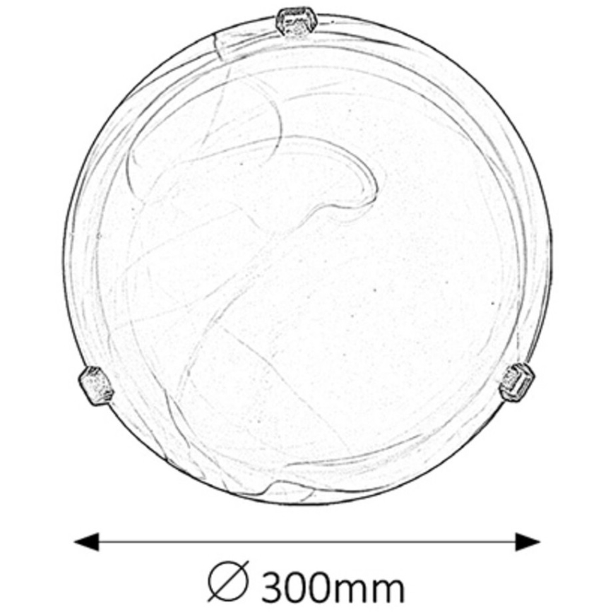Rabalux - Lubų šviestuvas 1xE27/60W/230V alabastrinis stiklas
