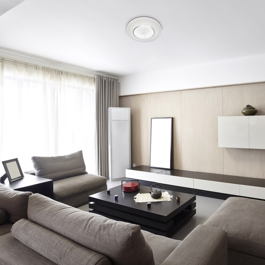 Rabalux - reguliuojamas LED lubinis šviestuvas LED/72W/230V 3000-6500K su nuotoliniu valdymu, skersmuo 48 cm