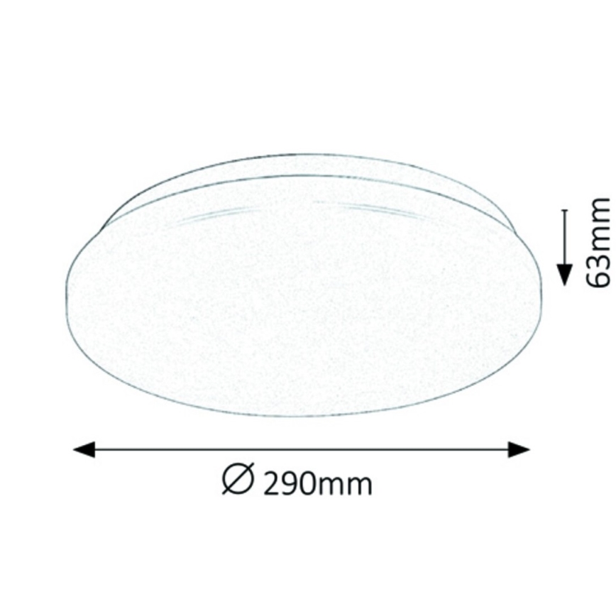 Rabalux - LED lubinis šviestuvas LED/20W/230V skers. 29 cm