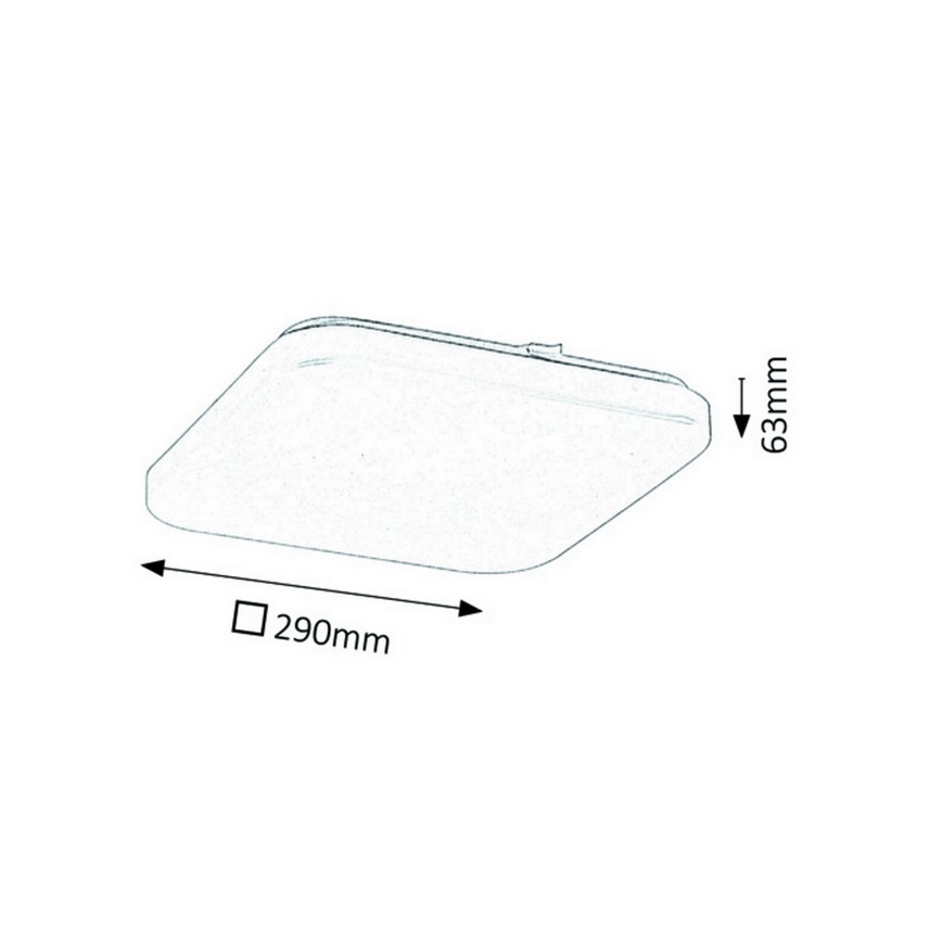 Rabalux - LED lubinis šviestuvas LED/20W/230V 29x29 cm