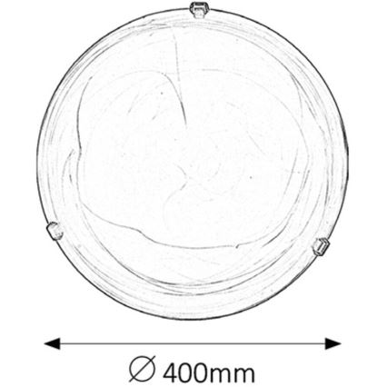 Rabalux - Lubinis šviestuvas 2xE27/60W/230V alabastrinis stiklas