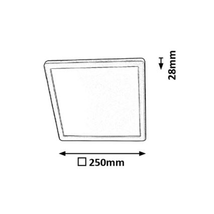 Rabalux - LED lubinis vonios šviestuvas LED/15W/230V IP44