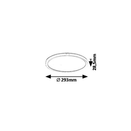 LED Pritemdomas lubinis šviestuvas LED/18W/230V