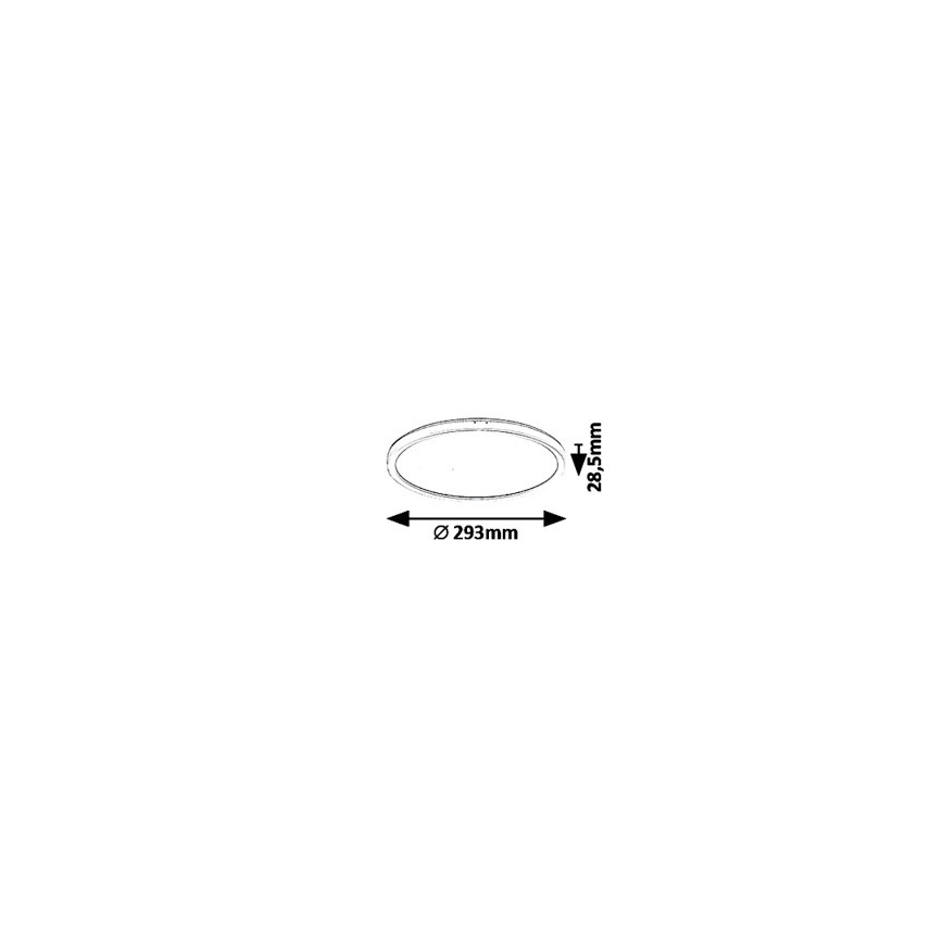 LED Pritemdomas lubinis šviestuvas LED/18W/230V