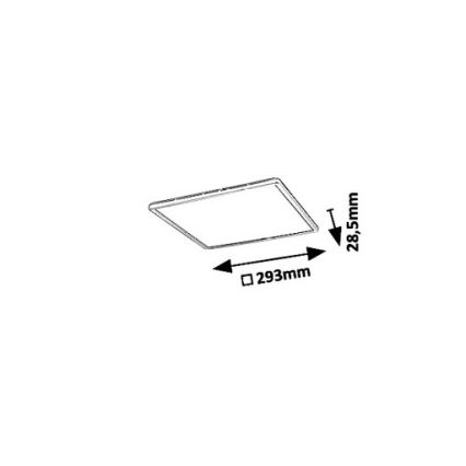 Rabalux 3429 - Lubinis LED šviestuvas PAVEL LED/18W/230V