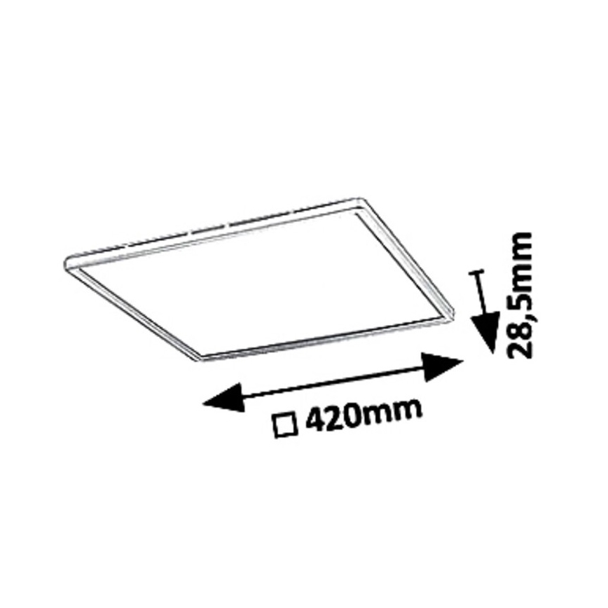LED Pritemdomas lubinis šviestuvas LED/22W/230V