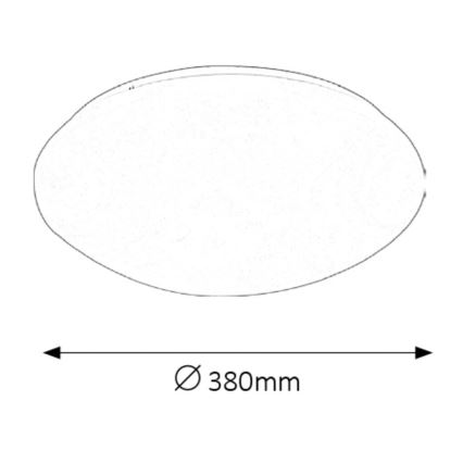 Rabalux - LED lubinis vonios šviestuvas LED/24W/230V IP44 diametras 38 cm