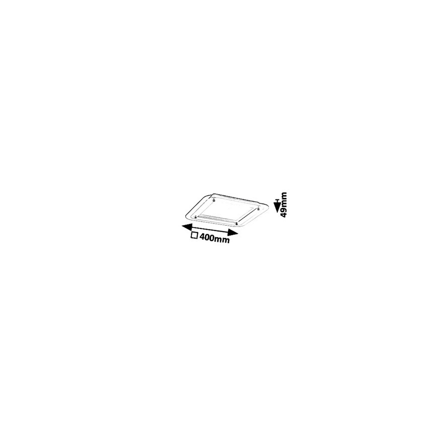 LED Pritemdomas lubinis šviestuvas LED/18W/230V