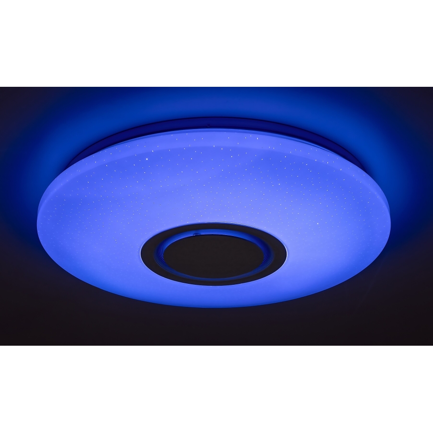 Rabalux - LED RGB pritemdomas lubinis šviestuvas wtih a garsiakalbis LED/24W/230V Wi-Fi + nuotolinio valdymo pultas