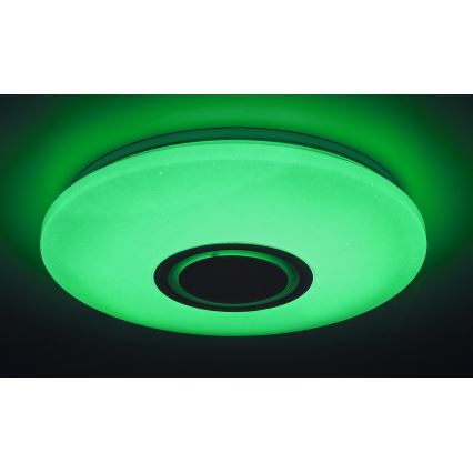Rabalux - LED RGB pritemdomas lubinis šviestuvas wtih a garsiakalbis LED/24W/230V Wi-Fi + nuotolinio valdymo pultas