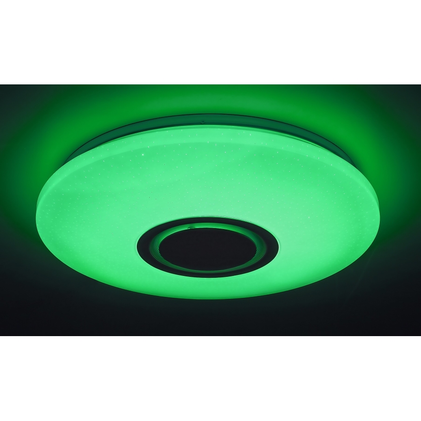 Rabalux - LED RGB pritemdomas lubinis šviestuvas wtih a garsiakalbis LED/24W/230V Wi-Fi + nuotolinio valdymo pultas