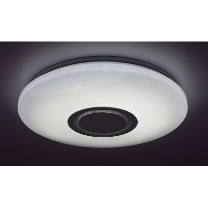 Rabalux - LED RGB reguliuojamas lubų šviestuvas su garsiakalbiu, LED/24W/230V, Wi‑Fi Tuya su nuotoliniu valdymu, skersmuo 40 cm