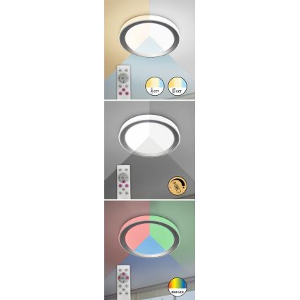 Rabalux - LED RGB pritemdomas lubinis šviestuvas LED/40W/230V Wi-Fi 2700-6500K + nuotolinio valdymo pultas