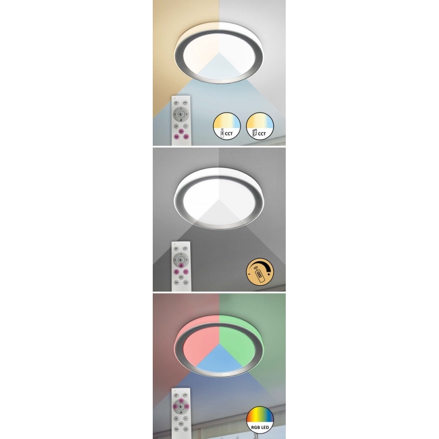 Rabalux - LED RGB pritemdomas lubinis šviestuvas LED/40W/230V Wi-Fi 2700-6500K + nuotolinio valdymo pultas