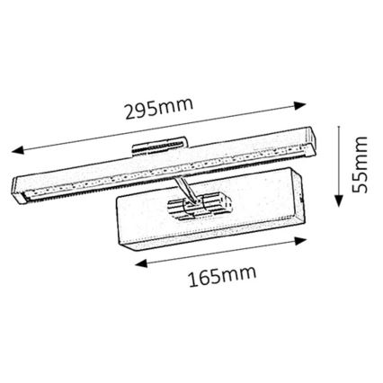 Rabalux - LED paveiklo šviestuvas LED/5W/230V