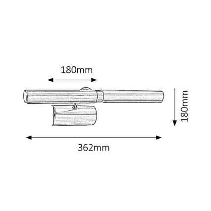 Rabalux - Paveikslų šviestuvas 2xE14/40W/230V