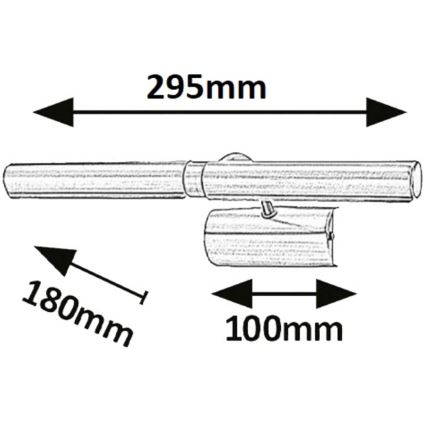 Rabalux 3644 - LED Paveikslo apšvietimas 2xG9/2W/230V