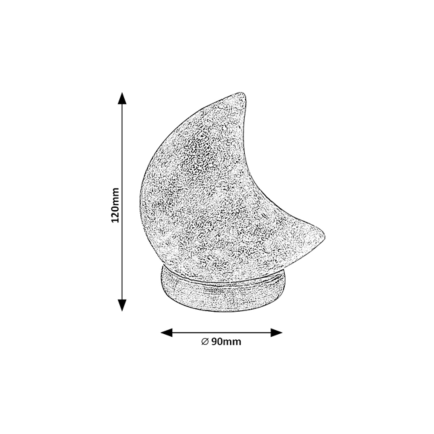 Rabalux - LED RGB Salt lempa LED/1W/5V 0,7 kg