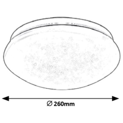 Rabalux 3936 - Lubinis LED šviestuvas LUCAS LED/12W/230V