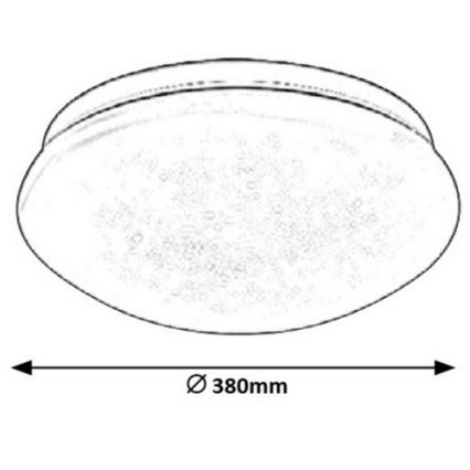 Rabalux 3938 - Lubinis LED šviestuvas LUCAS LED/24W/230V